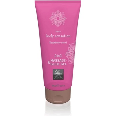 Лубрикант и масажен гел, малина - Body Sensation 200ml (HOT0067072)