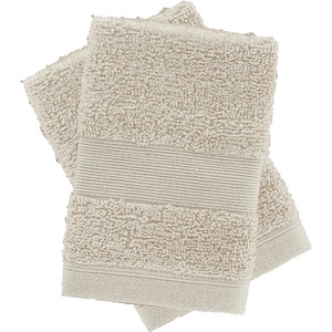 Catherine Lansfield Бежови памучни кърпи в комплект от 2 бр. от тери 30x30 cm Anti-Bacterial - Catherine Lansfield (TW/55660/W/FC2/NT)