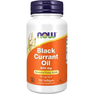 NOW NOW Black Currant Oil 500 mg, 100 Softgels - fitnesdobavki - 27,19 лв