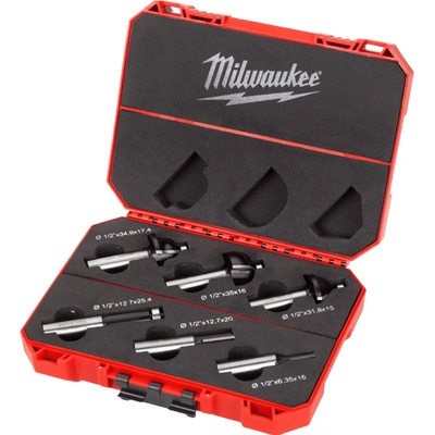 MILWAUKEE Sada fréz na drevo 12 mm 6 ks 4932493578