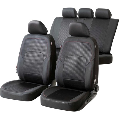 Autopoťah Walser ZIPP-IT Premium Logan čierna/červená