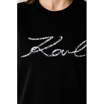 Karl Lagerfeld тениска дамска от памук (B3W17089)