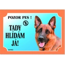 Ostatné pomôcky pre psov Dafiko Tabuľka nemecký ovčiak profil 1 ks