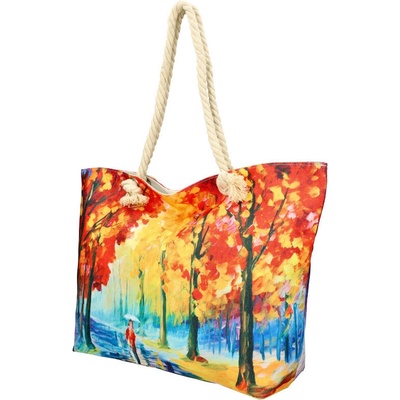 Linea Moda Veľká plážová taška v maľovanom dizajne multicolor HB003