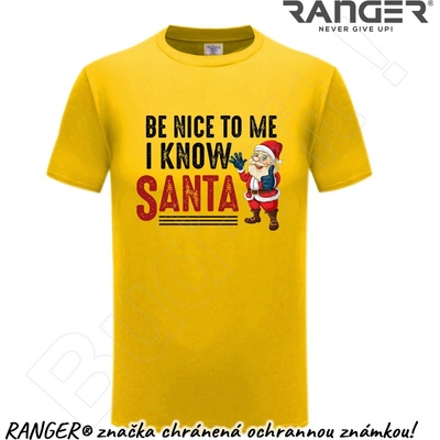 Ranger tričko motív Santa 2 žltá