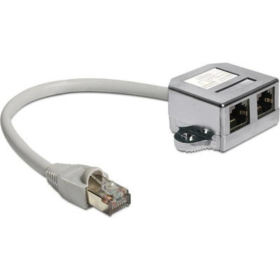 Delock 65177 RJ45 0,15m sivý