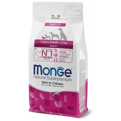 Monge Natural Superpremium Extra Small Adult s kuracím 0,8 kg