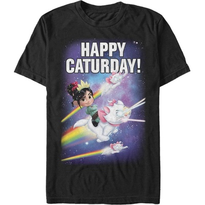 ZOOT. Fan Черна мъжка тениска Disney Happy Caturday Stars ZOOT. Fan | Cheren | МЪЖЕ | L