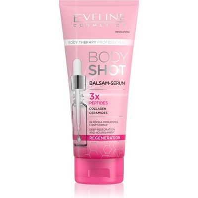 Eveline Cosmetics Body Shot 3x Peptides regenerační balzám pro velmi suchou pokožku 200 ml
