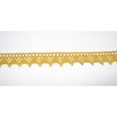 Krajka bavlna žltá 1,5cm
