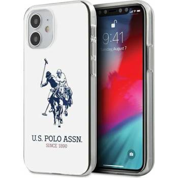 U. S. Polo Assn Калъф за телефон US Polo USHCP12STPUHRWH Shiny Big Logo за iPhone 12 mini, бял (KXG0016285)