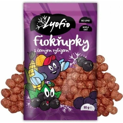 Lyofio Kukuřičné křupky černý rybíz 80 g