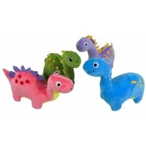 SUN-DAY Mascot Dinosaur 30cm 4 patterns 162151 SUN-DAY mix price for 1 piece