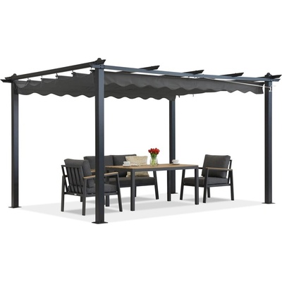 Garden Point pergola Barbados 3x3 m Terasová antracitová