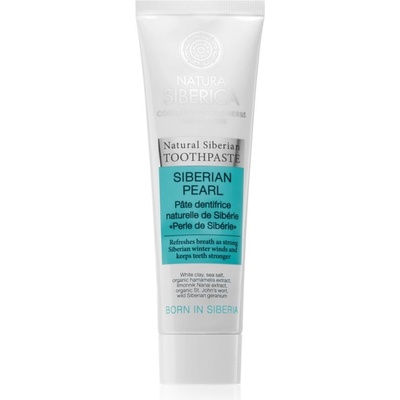 Natura Siberica Natural Siberian Siberian Pearl избелваща паста за зъби за свеж дъх 100 гр