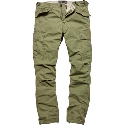 Kalhoty Vintage Industries Miller M65 zelené
