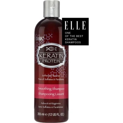 HASK Keratin Protein uhlazující šampon pro poškozené a chemicky zničené vlasy 355 ml