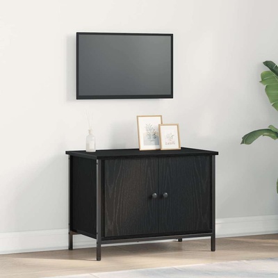 vidaXL ТВ шкаф Черния дъб 60 x 35 x 45 см Инженерно дърво (873891)