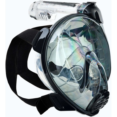 CRESSI Duke Dry пълнолицева маска за гмуркане с шнорхел черна/сива XDT060050