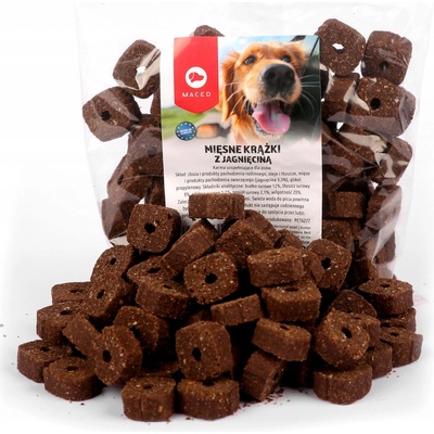 MACED Psí sušenky masové kroužky s jehněčím masem 500 g