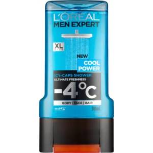 L'Oréal Men Expert Cool Power Icy-Caps Shower - Охлаждащ и освежаващ душ гел за коса, тяло и лице за мъже 300мл