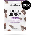 GymBeam Сушено месо Beef Jerky 20 x 50 g терияки