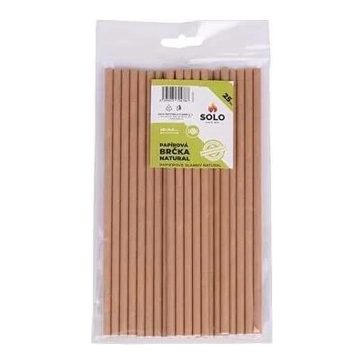 Solo Brčka papírová natural 20 x 0,6 cm 25 ks