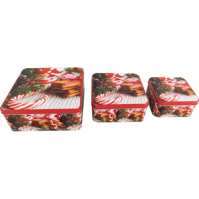 MAKRO Dóza vianočná sada 3ks