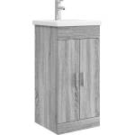 vidaXL Баня с мивка Сив Сонома 42 x 40 x 84, 5 см Инженерна дървесина (890677)