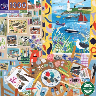 eeBoo - Puzzle Seabirds - 1 000 piese