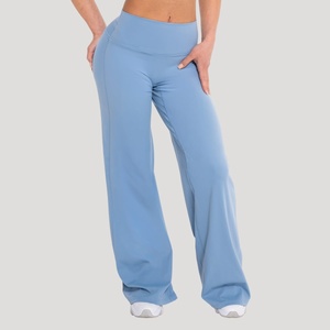 GymBeam Дамски панталони Flow Straight Azure L