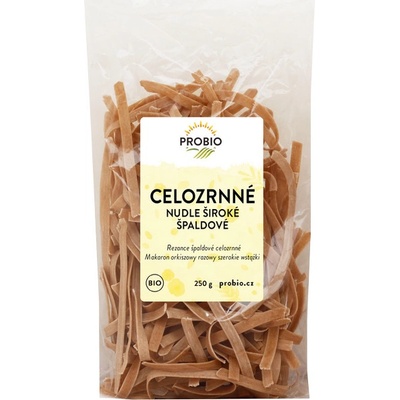 Probio Nudle špaldové celozrnné široké dlouhé BIO 250 g