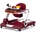 Chipolino Детска проходилка 4 в 1 Chipolino - Little Explorer, червена (PRLE02504RE)