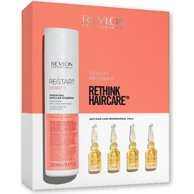 Revlon Professional Restart Density posilující šampon 250 ml + ampule proti vypadávání vlasů 12 x 5 ml darčeková sada
