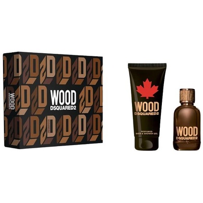 Dsquared2 Wood For Him Подаръчен комплект за мъже EDT 100 ml + 150 ml душ гел