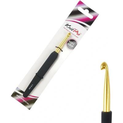 KnitPro Aluminium zlatý hliníkový háček s rukojetí 5,5mm