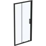 Ideal Standard Connect 2 - Плъзгащи се врати за душ, двукрилни, 140 см, черно/прозрачно стъкло K9278V3 (K9278V3)