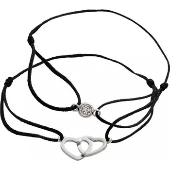 JSB sada náramků se srdíčky a krystalem Swarovski Elements Krystal 15811