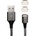 4smarts Magnetic USB Cable GRAVITYCord 2.0 with Two Lightning Connectors - кабел с магнитен накрайник с два Lightning конекторa за устройства с Lightning (100см) (сив)