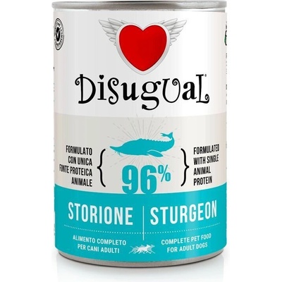 Disugual Sturgeon - пълноценна храна за кучета с един източник на животински протеин, с есетра - 400 гр