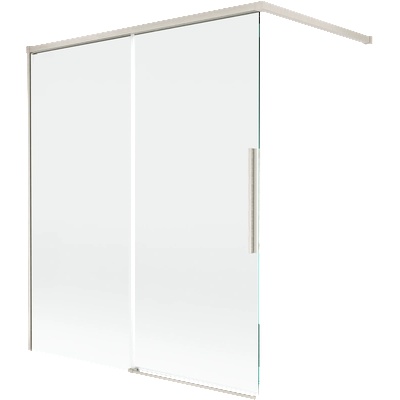Mexen Rox душ параван с плъзгащи се 2 крила 140 x 150 cm, прозрачен, матиран никел - 8C9-140-003-97-00 (8C9-140-003-97-00)