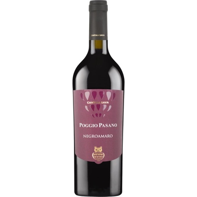Fantini Vini Negroamaro Poggio Pasano Cantine Sava 2024 14% 0,75 l (holá láhev)
