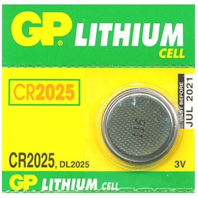 GP Batteries Батерия литиева gp cr2025, 3v, 1 бр (gpblcr2025)