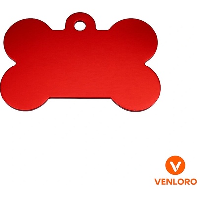 Venloro Psí známka ve tvaru kosti M Červená – Zbozi.Blesk.cz