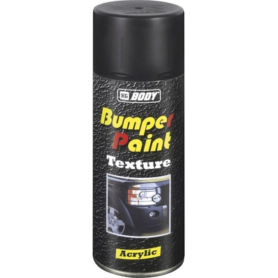 HB BODY bumper texture - textúrovaná farba na plasty v spreji čierna 400ml