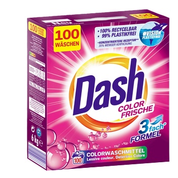 Dash COLOR FRESHNESS прах за цветно паре 6кг 100 пранета (7654343567)