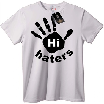 NOONEBRAND Тениска Здравей Мразльо Отпечатък - XS, White