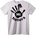 NOONEBRAND Тениска Здравей Мразльо Отпечатък - XS, White