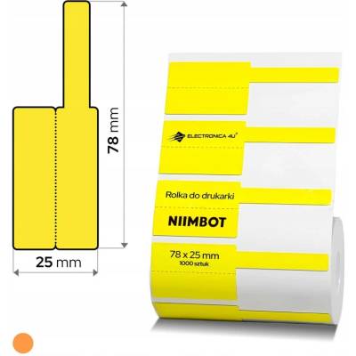 Samolepicí štítky, termální samolepky pro tiskárnu Niimbot K3 na kabely