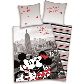 Herding Obliečky Mickey a Minnie New York bavlna 140x200 70x90